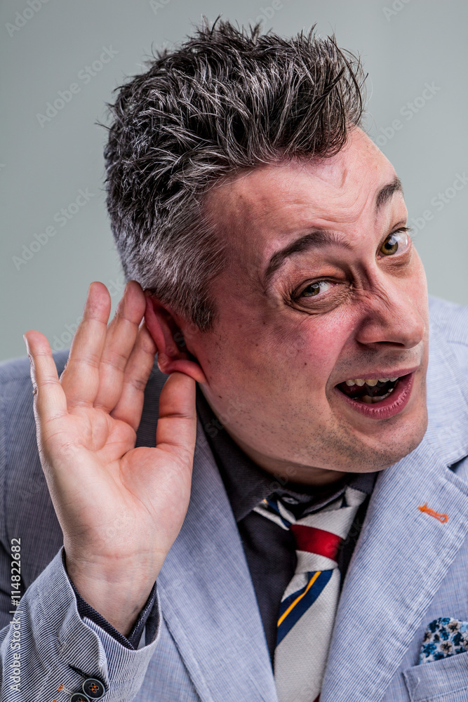 Obraz premium There is none so deaf as he who will not hear