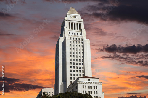 Los Angeles City Hall with ...