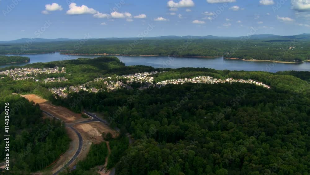 Looking down onto lakeside development near Atlanta, Georgia. Shot in 2007. Looking down onto lakeside development near Atlanta, Georgia. Shot in 2007.