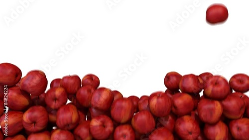 Apples red fill screen transition composite overlay element 4K
