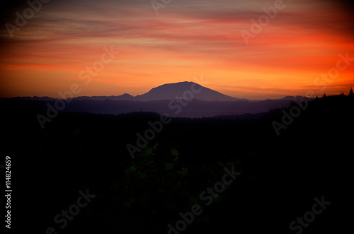 Wallpaper Mural Sunset over Mt St Helens Torontodigital.ca