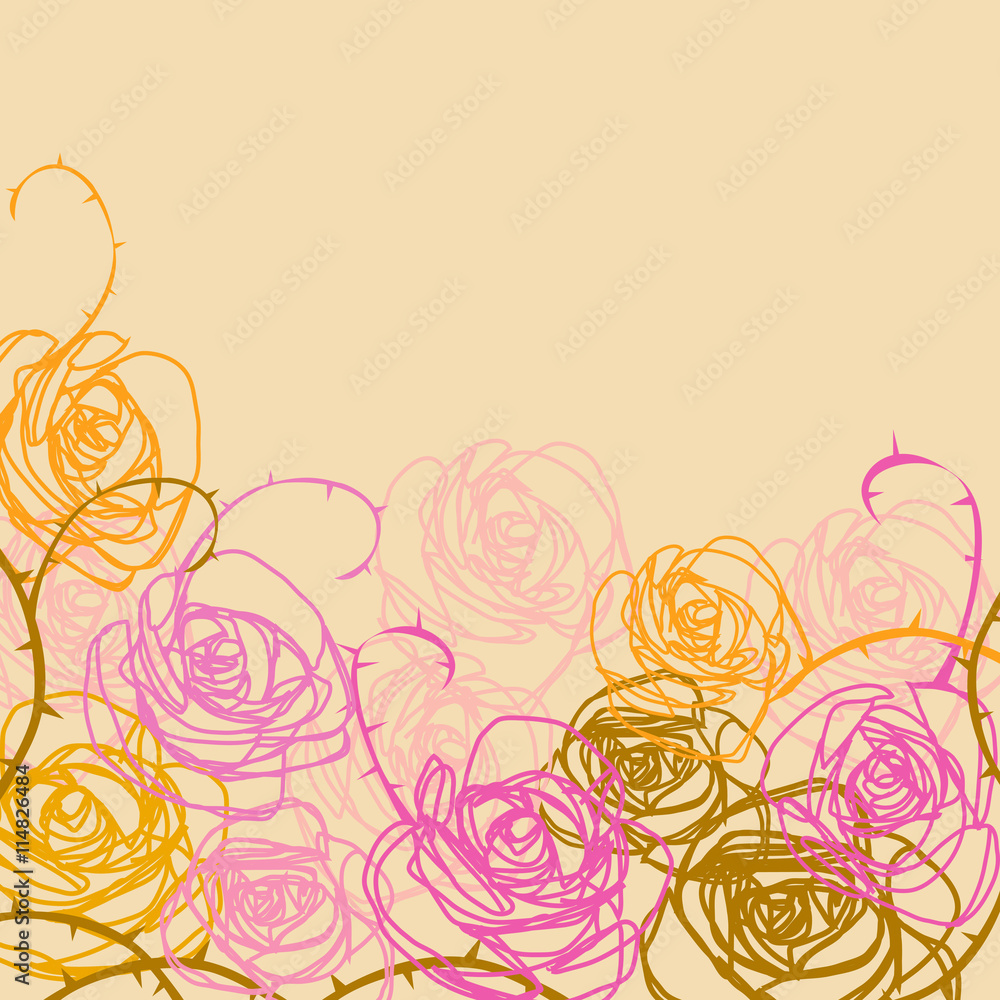 Seamless pattern with flowers rose floral background Seamless pattern with flowers rose floral background