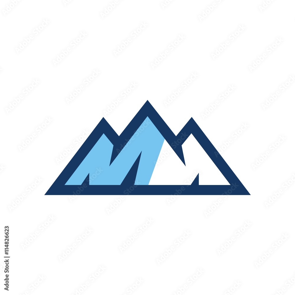 Mountain design symbol logo vector Mountain design symbol logo vector