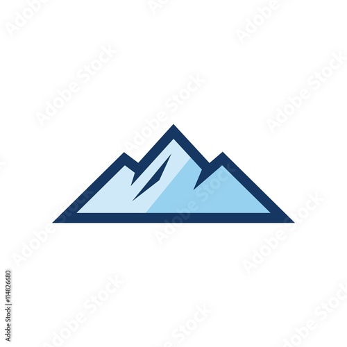 Mountain design symbol logo vector