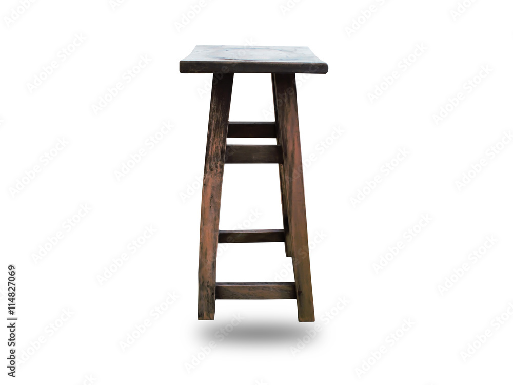 Wood chair on white. Wood chair on white.