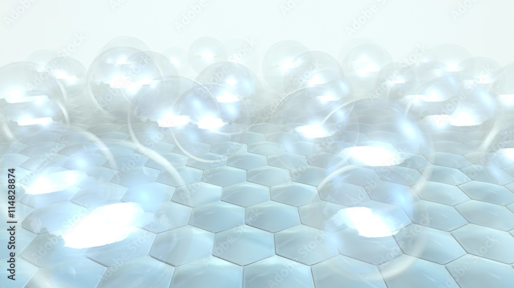 3d human skin closeup with water drop Stock Illustration | Adobe Stock
