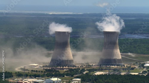 Wallpaper Mural Flight past nuclear cooling towers Torontodigital.ca
