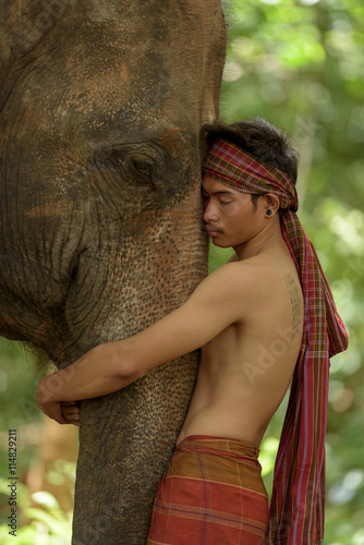 Love between human and elephant