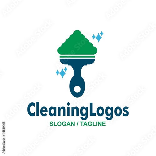 Logo Cleaning tool vector