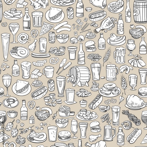 sketchy beer and snacks