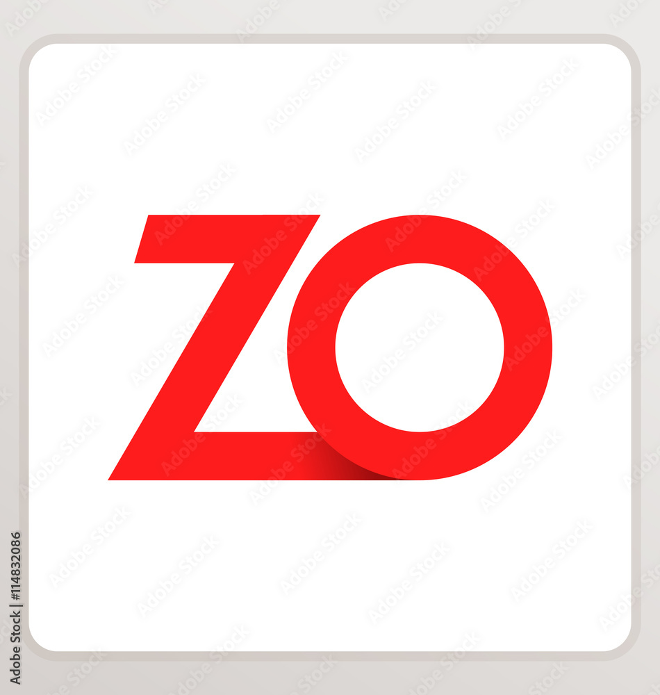 ZO Two letter composition for initial, logo or signature. ZO Two letter composition for initial, logo or signature.