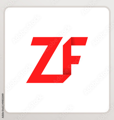 Free Download ZF Two letter composition for initial, logo or signature. - GFXLoad