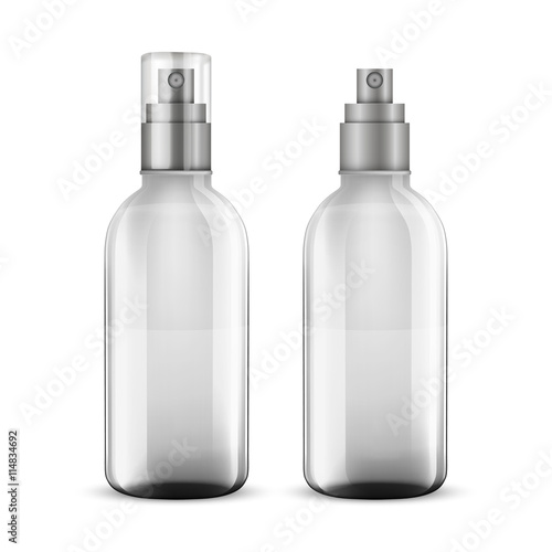 white shampoo bottle isolated on white