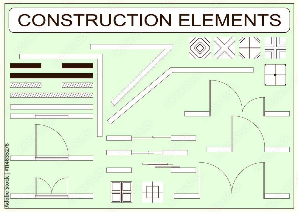 Set of simple vector icons as design elements Set of simple vector icons as design elements