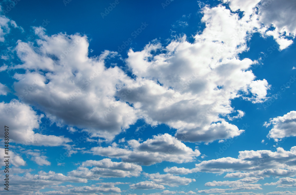 White clouds in blue sky. White clouds in blue sky.