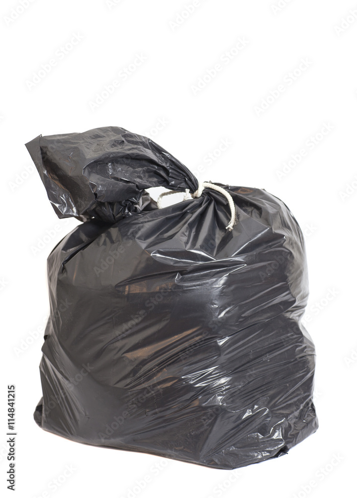 Black garbage bag Black garbage bag