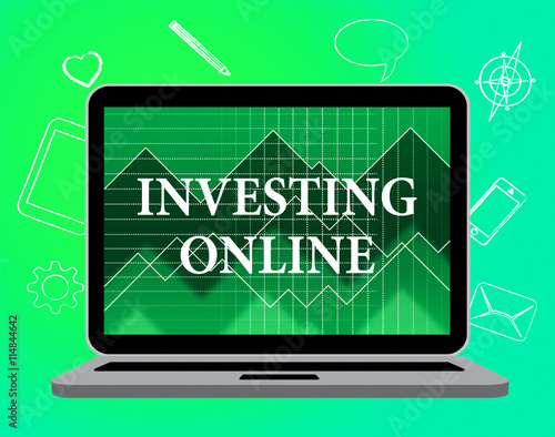 Investing Online Means Web Site And Computer