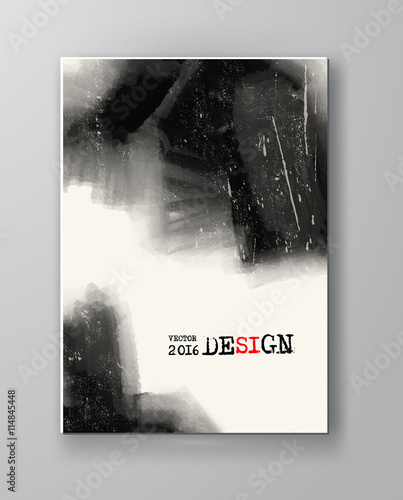 Abstract inkblot background.