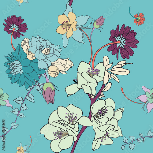 flower repeatable vector pattern
