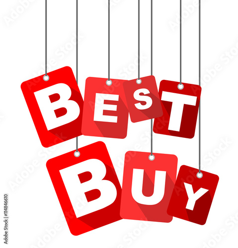 best buy, red vector best buy, flat vector best buy, background best buy