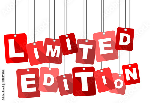 limited edition, red vector limited edition, flat vector limited edition, background limited edition