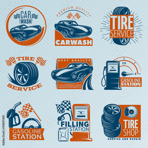 Tire Service Emblem Set