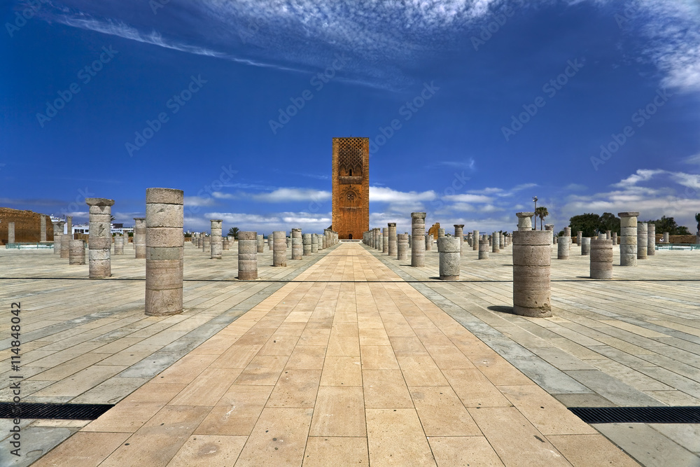 Morocco. Rabat. The Hassan Tower (Tour Hassan)