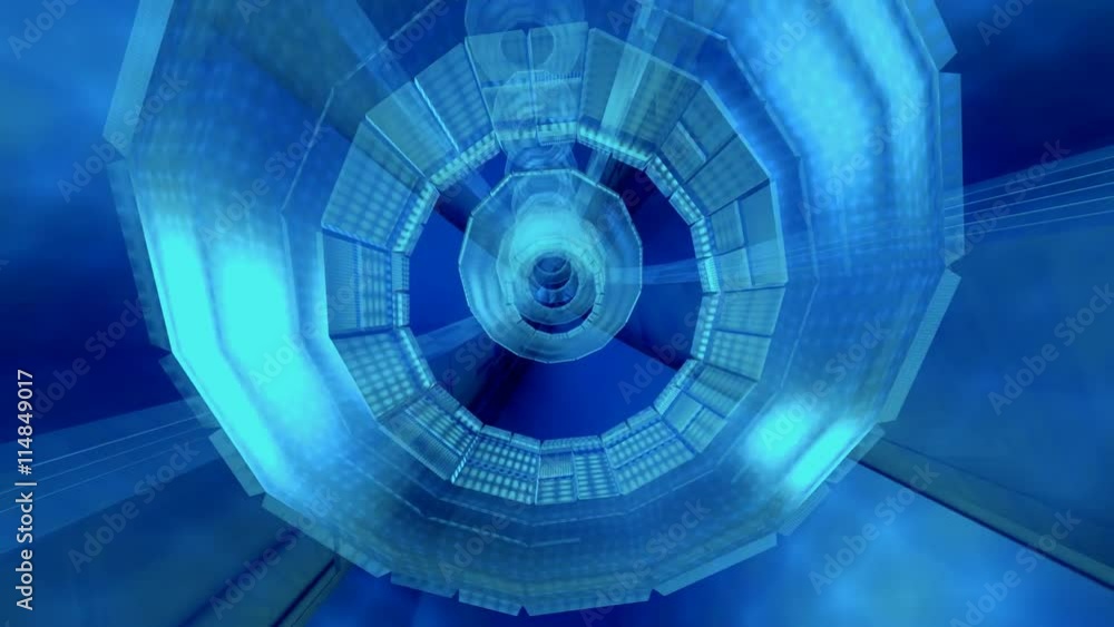 Blue tunnel-like background Blue tunnel-like background