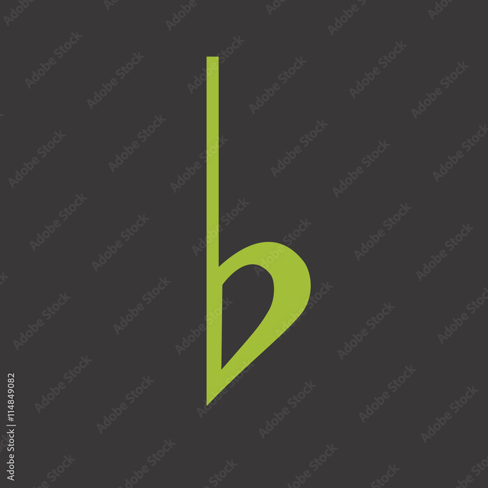 Musical symbol flat grreen Musical symbol flat grreen