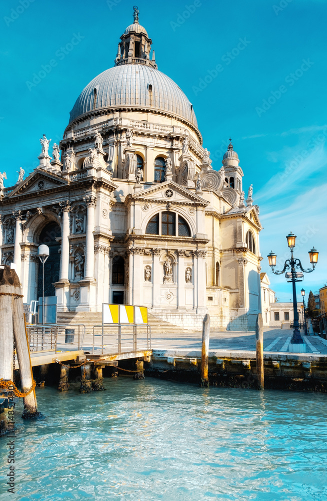 Grand Canal and Basilica Santa Maria della Salute in Venice