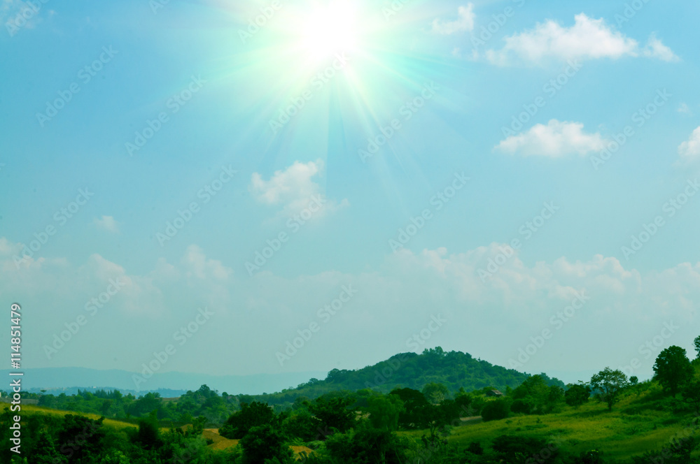 Abstract background of blue sky and clouds Abstract background of blue sky and clouds
