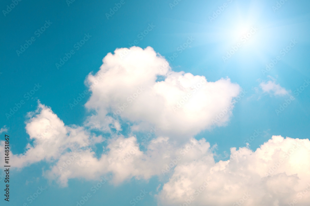 Abstract background of blue sky and clouds Abstract background of blue sky and clouds