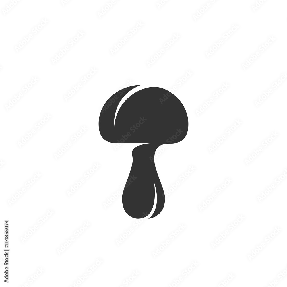 Mushroom icon isolated on white background Mushroom icon isolated on white background
