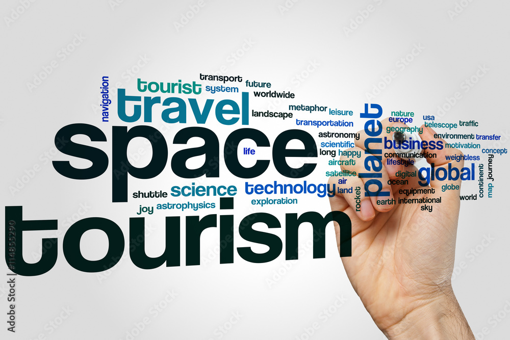 Space tourism word cloud