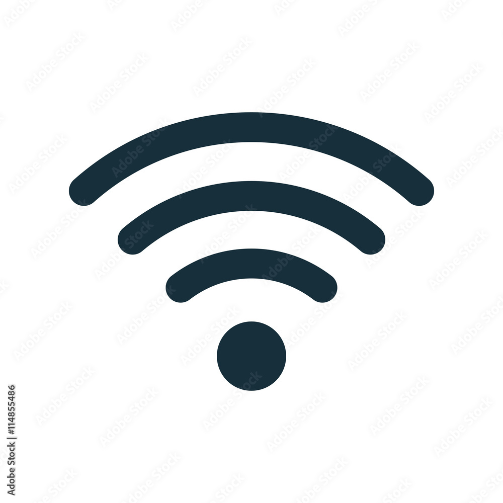 wi-fi point icon on white background wi-fi point icon on white background