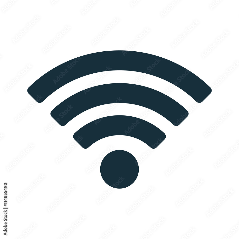 wi-fi point icon on white background wi-fi point icon on white background
