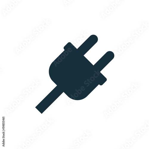 plug icon on white background