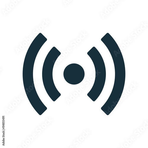 wi-fi point icon on white background