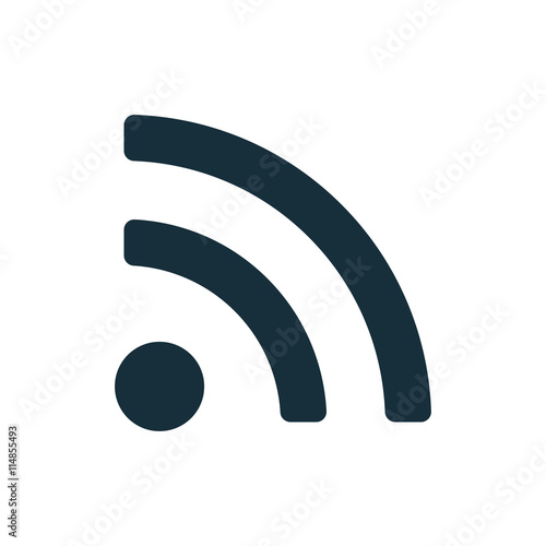wi-fi point icon on white background