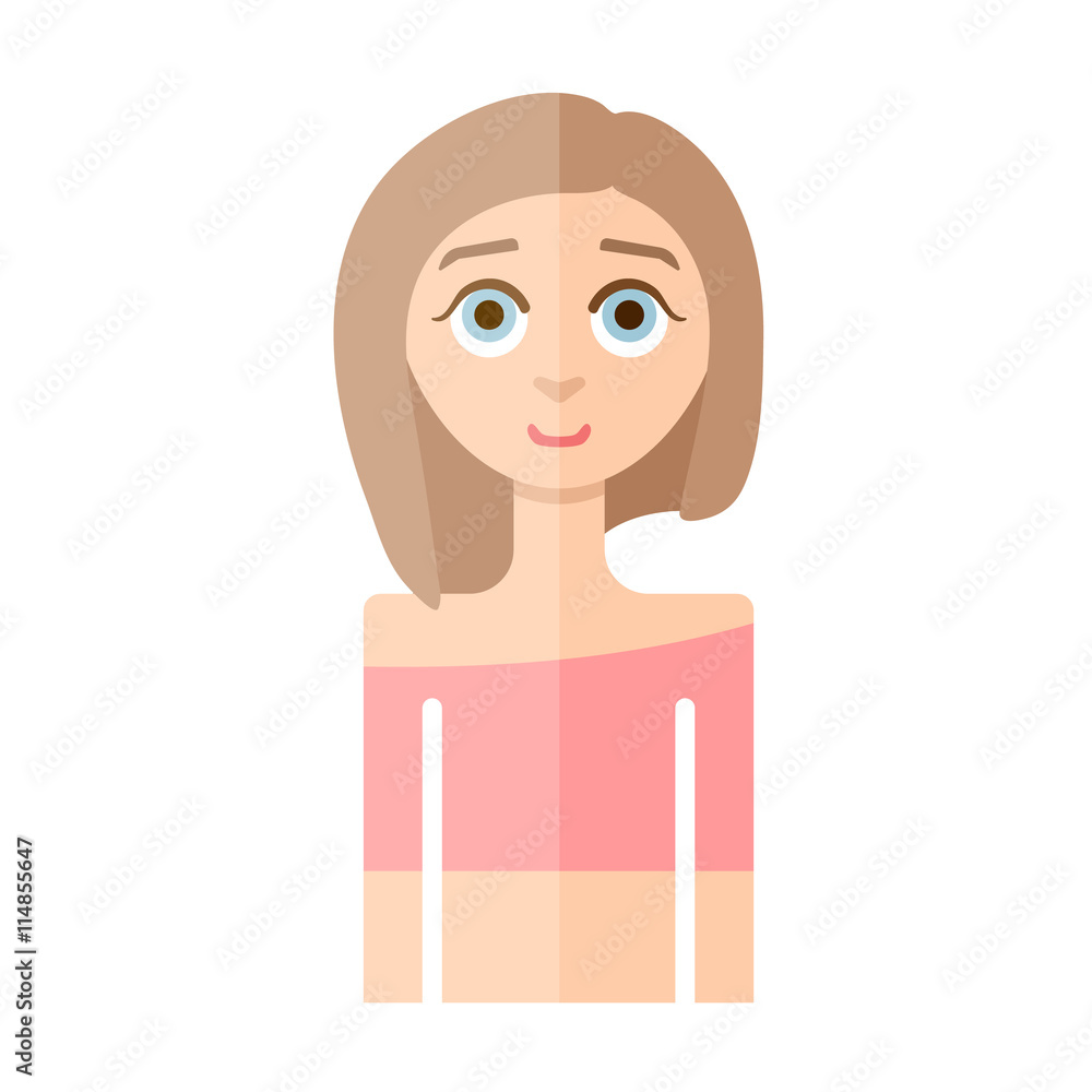 woman flat icon