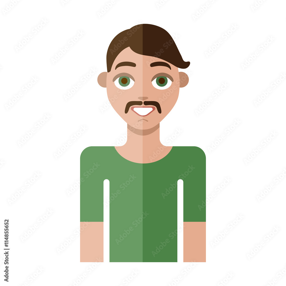man flat icon