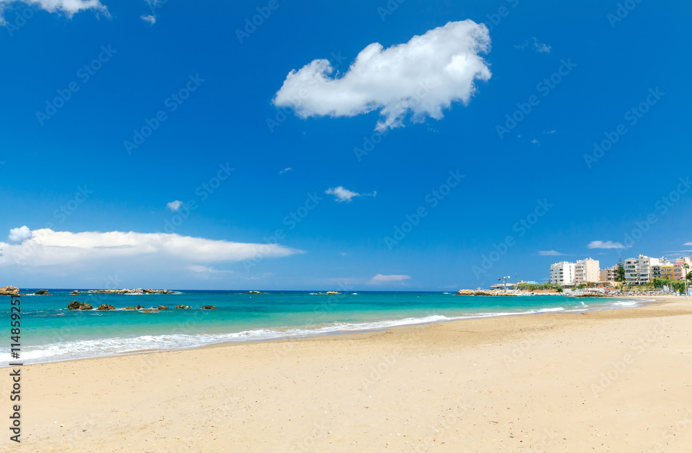 Obraz premium Chania. City Beach.