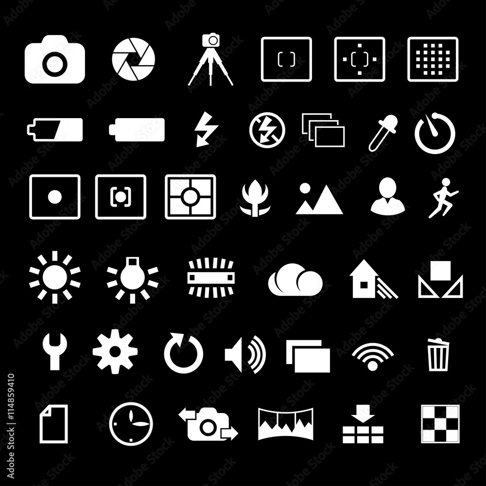 Camera settings icon Camera settings icon