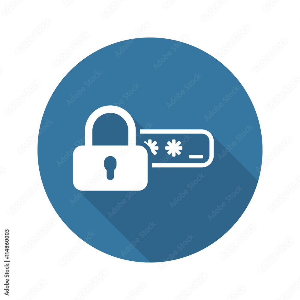 Safety Access and Password Protection Icon. Safety Access and Password Protection Icon.