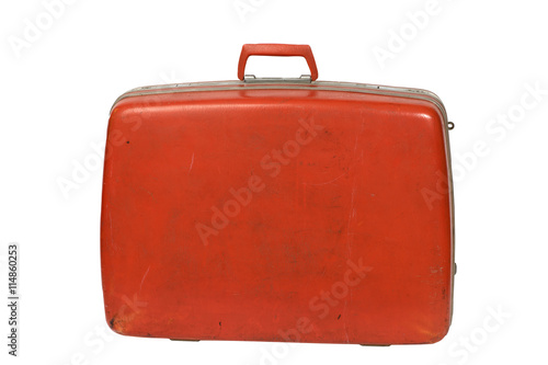 classic red luggage photo