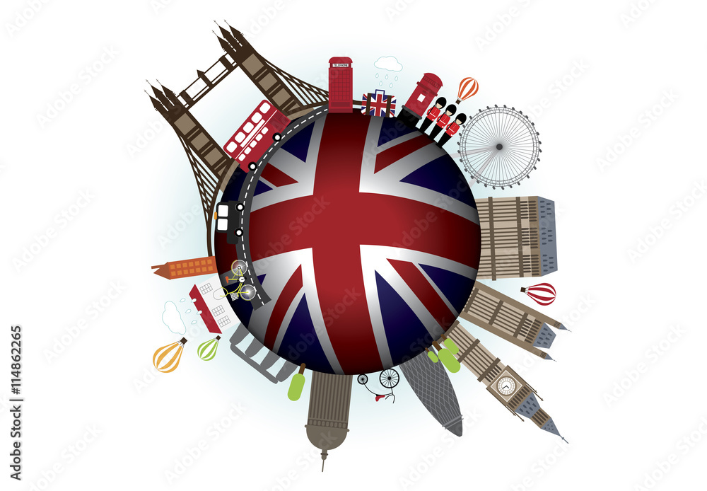 Fototapeta premium England Vector