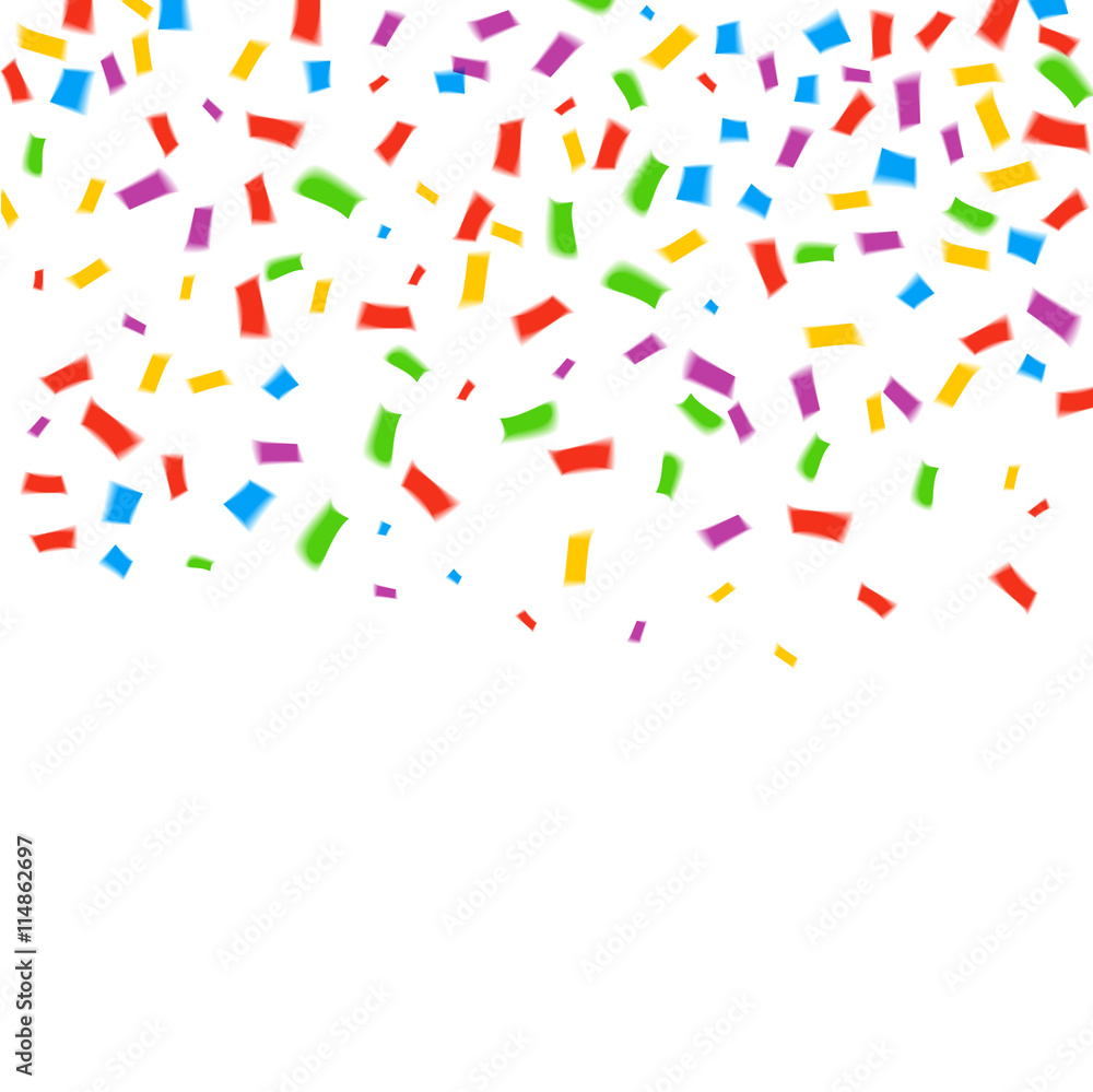 Colorful Confetti isolated on white. Confetti explosion Colorful Confetti isolated on white. Confetti explosion