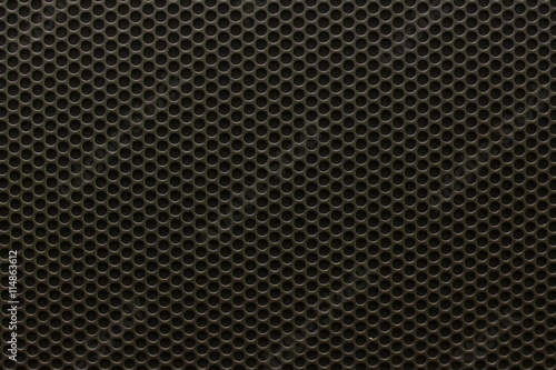 Black iron speaker grid texture, seamless pattern