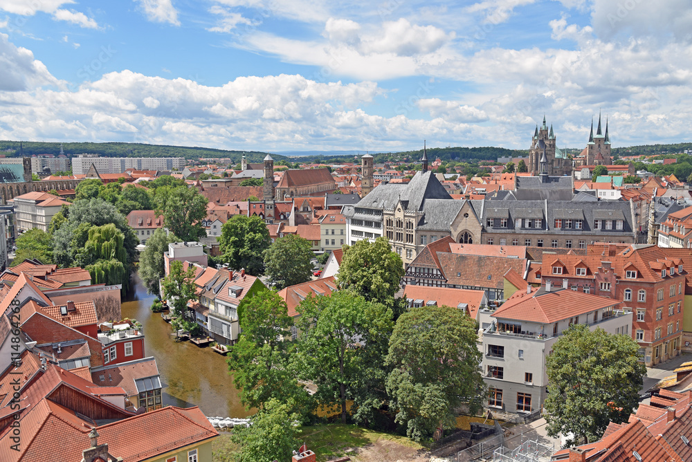Stadtzentrum von Erfurt / Thüringen