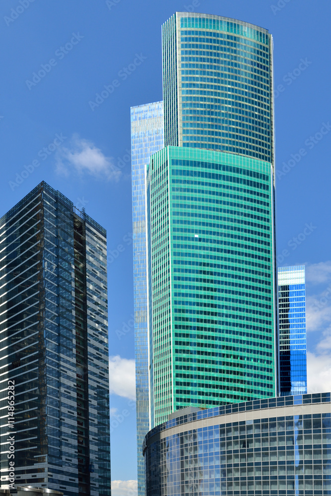 Tower on the embankment  in the International Business Centre Moscow City in Moscow